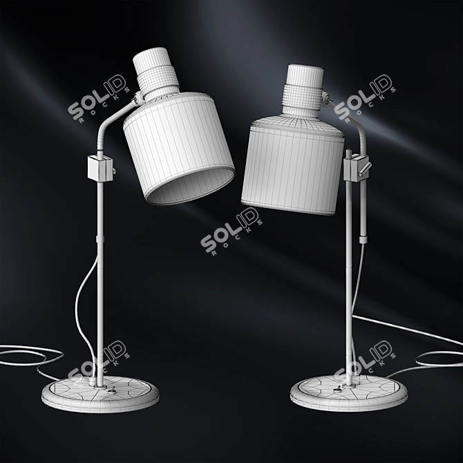 Enigmatic Glow: Riddle Table Lamps 3D model image 2