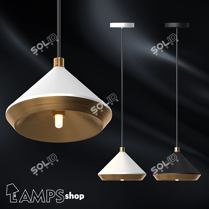 Elegant Shear Chandeliers for Luxurious Ambiance 3D model image 1