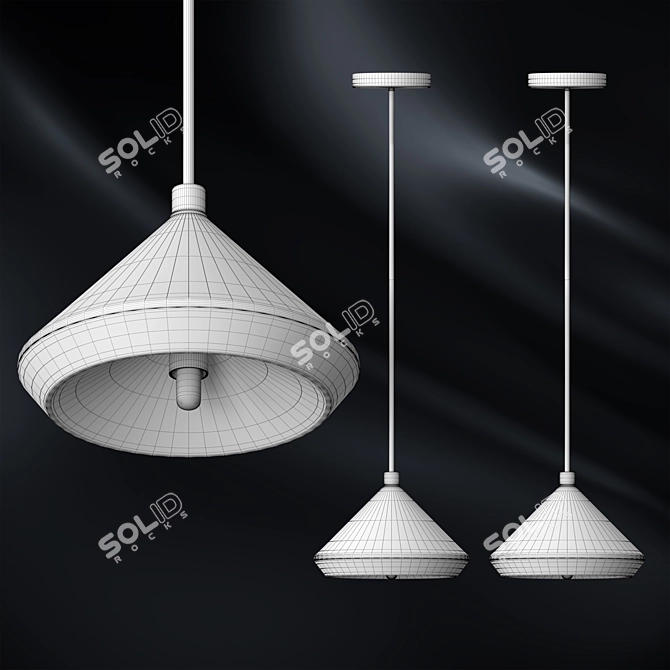 Elegant Shear Chandeliers for Luxurious Ambiance 3D model image 2