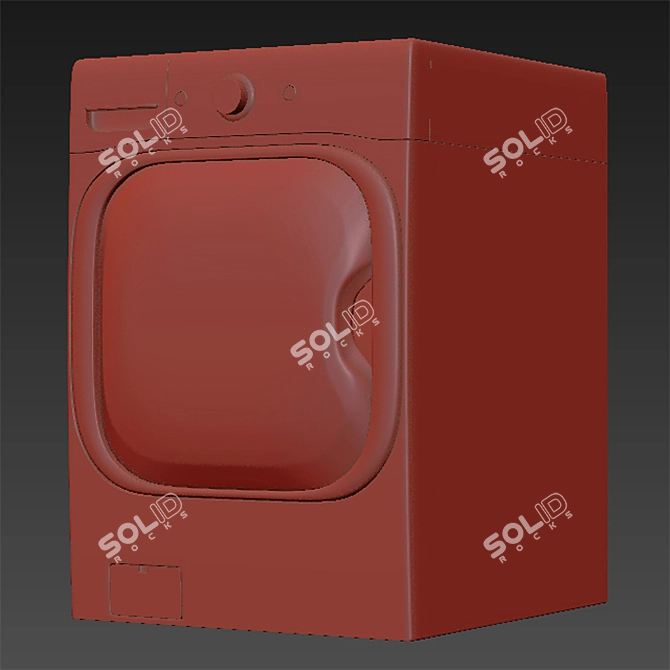 Efficient LG Washing Machine 3D model image 3