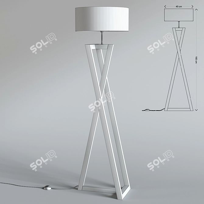 Elegant Floor Lamp - Modern Design 3D model image 3