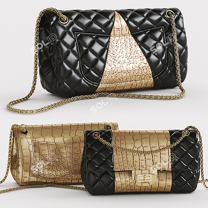 Chic Chanel Handbag 2016 3D model image 2