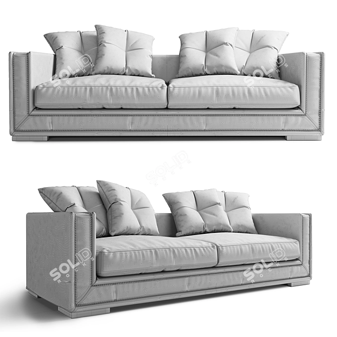 Elegant Mayfair Sofa: Timeless Luxury 3D model image 3