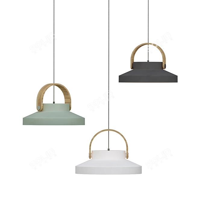 Sleek Flat Clutch 3D model image 1