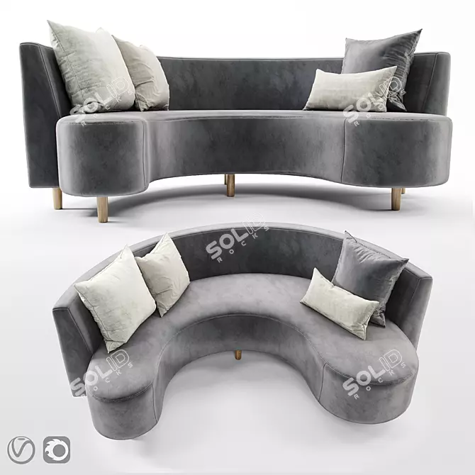 Modern Vid Sofa 2013 3D model image 1
