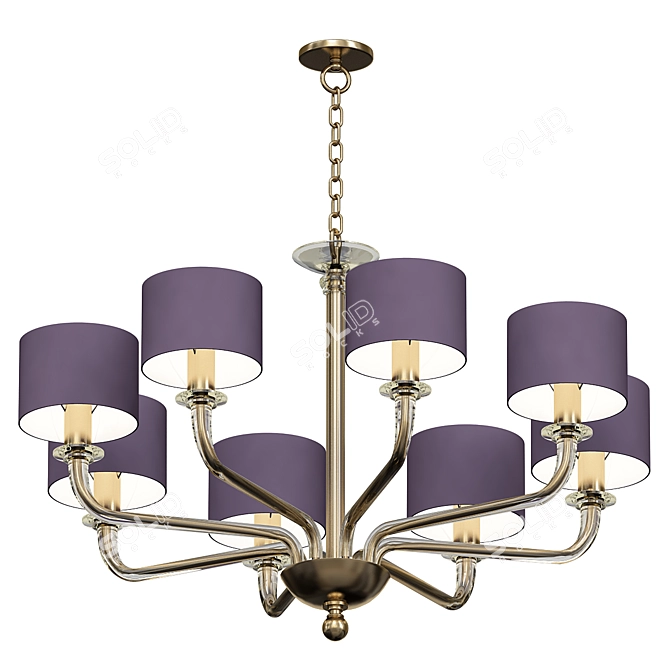 Elegant CZARINA 8 Smoke Silver 3D model image 1