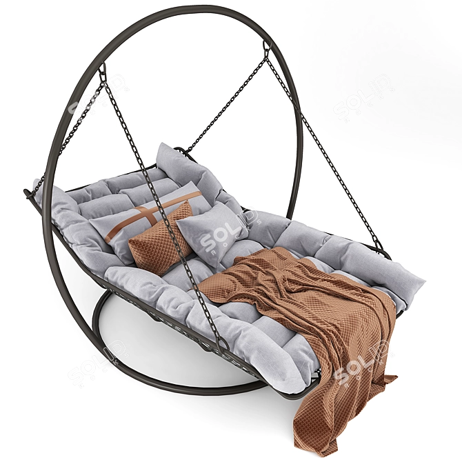 Relaxation Haven: Hanging Bed 3D model image 1