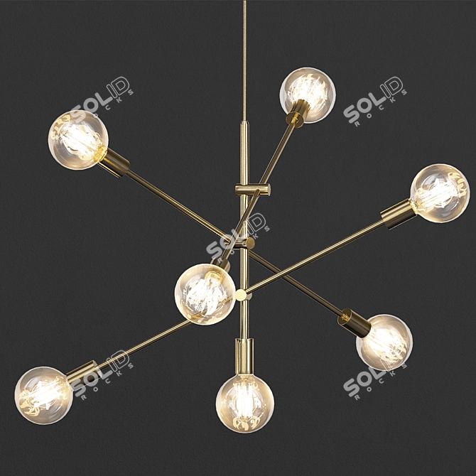 BONLICHT Sputnik Chandelier 3D model image 1