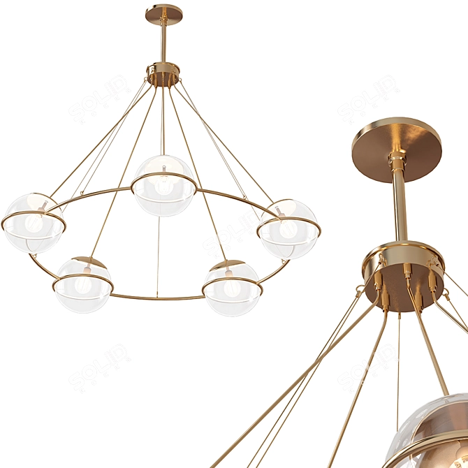 Radiant Lumière Chandelier - Arteriors 3D model image 1