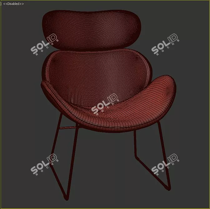 Elevate Your Comfort: Karina Lounge Chair 3D model image 3