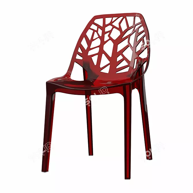 Sophisticated Kimonte Dining Chair 3D model image 1