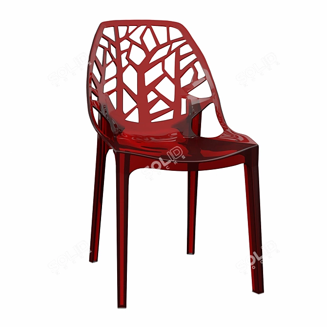 Sophisticated Kimonte Dining Chair 3D model image 2