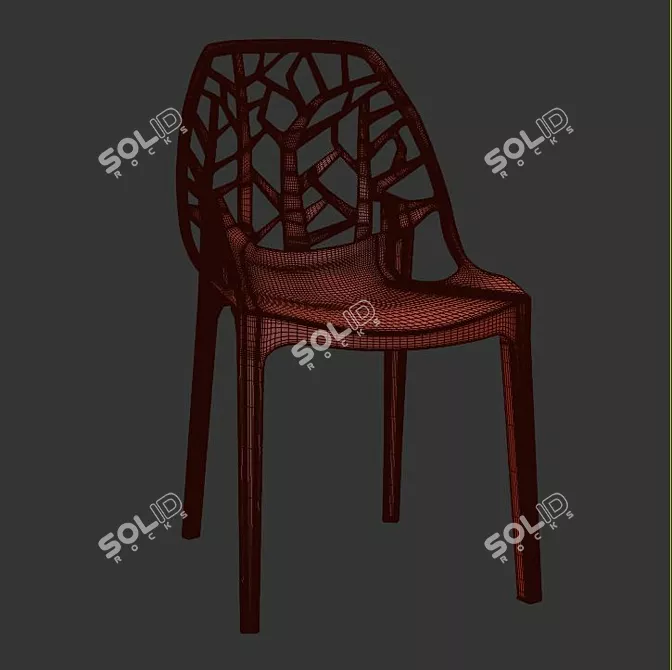 Sophisticated Kimonte Dining Chair 3D model image 3