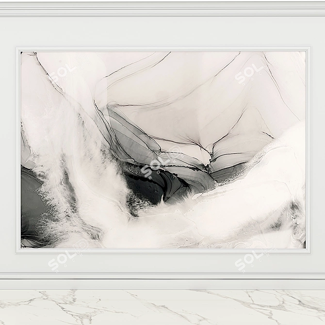 Fluid Art Canvas FA_04S1 3D model image 1