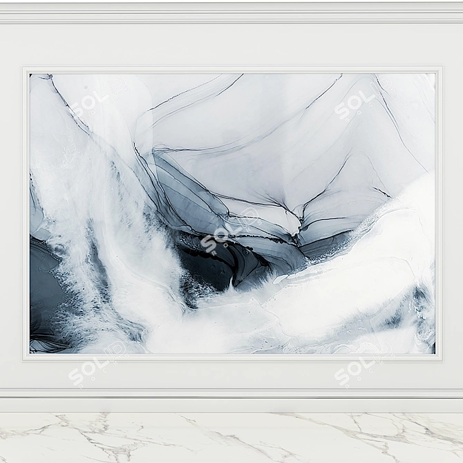 Fluid Art Canvas FA_04S1 3D model image 2