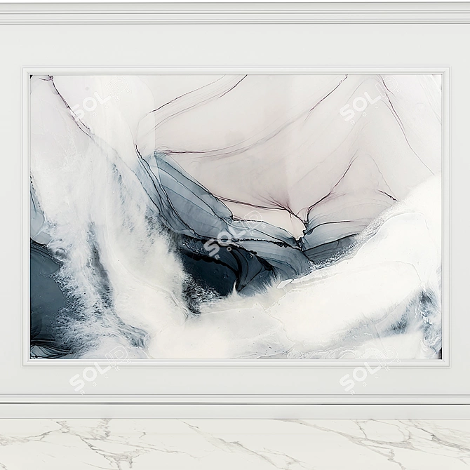 Fluid Art Canvas FA_04S1 3D model image 3