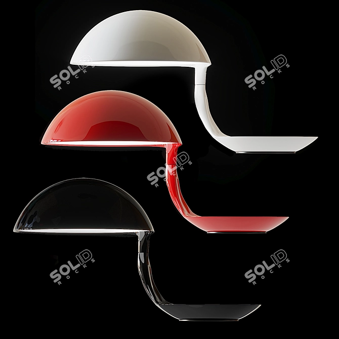 Sleek Cobra Table Lamp by Martinelliluce 3D model image 3