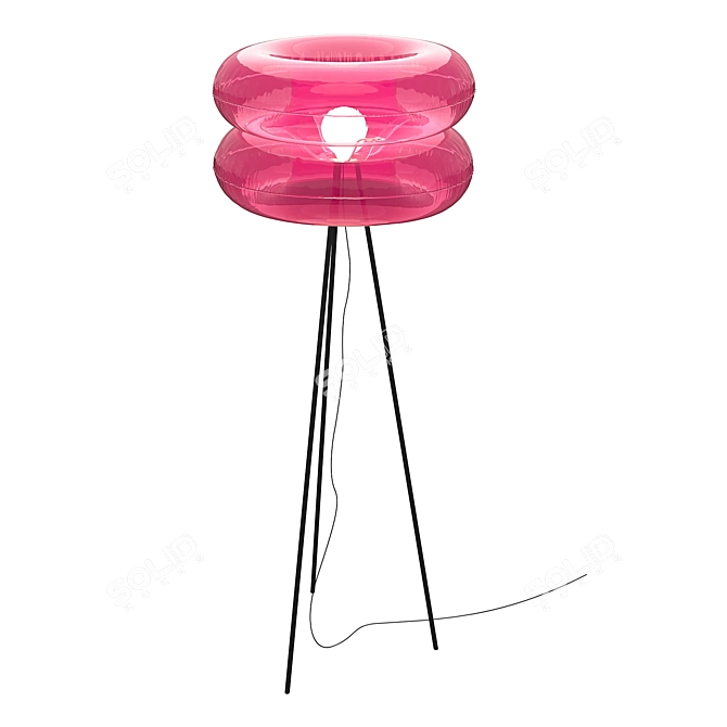 Pop Art Air-Filled Floor Lamp 3D model image 1