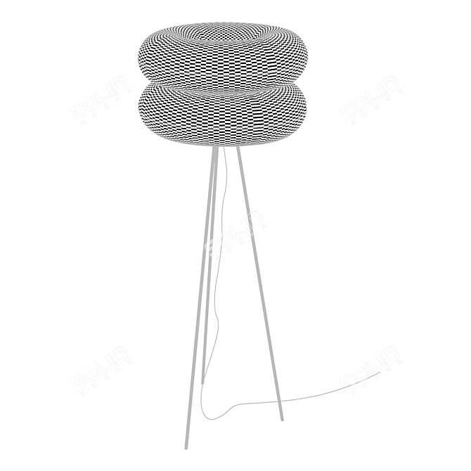 Pop Art Air-Filled Floor Lamp 3D model image 3