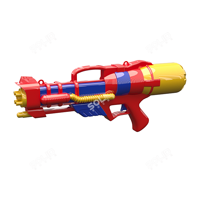 Aqua Blast Water Gun 3D model image 1