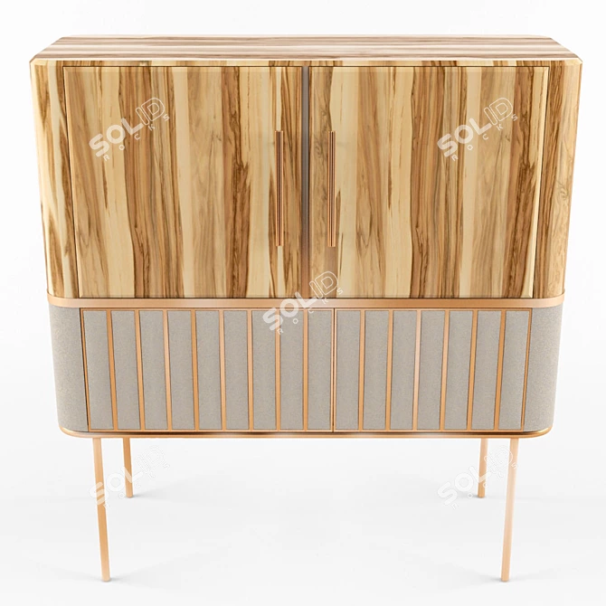 Hepburn Cabinet - Sleek and Stylish Storage 3D model image 2