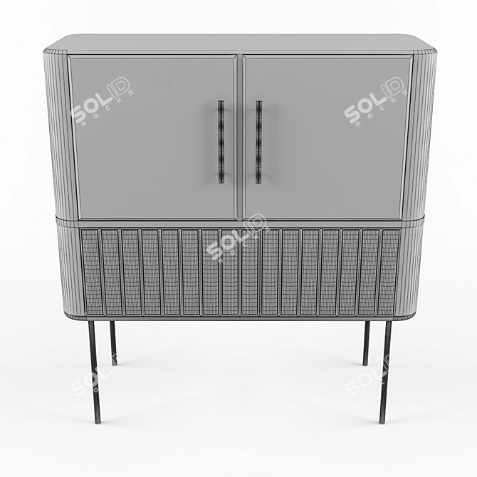 Hepburn Cabinet - Sleek and Stylish Storage 3D model image 3