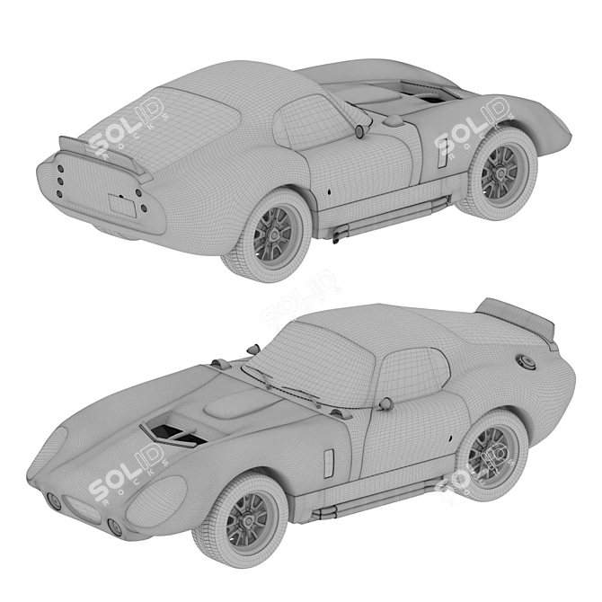 Legendary Shelby Daytona Cobra: Classic Revived 3D model image 3