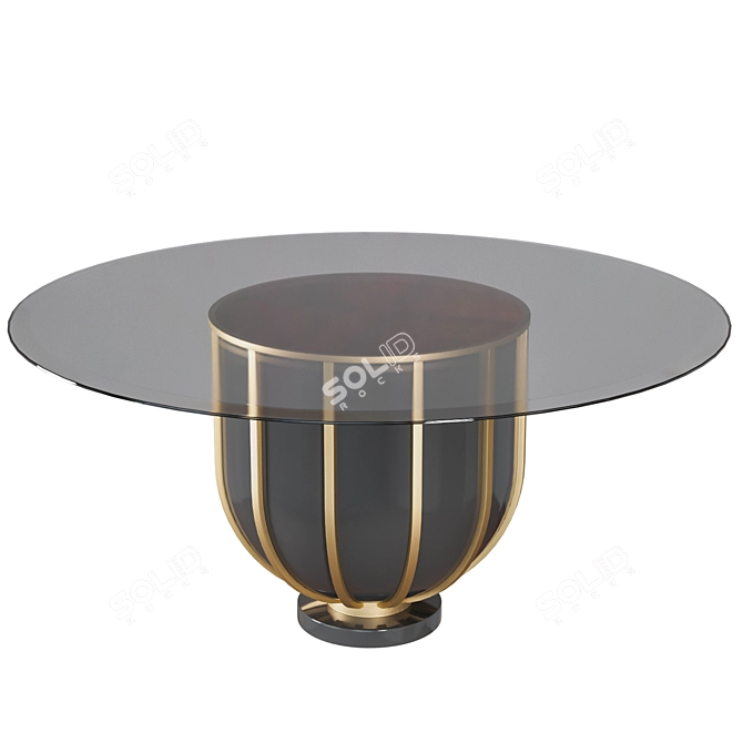 Elegant Meridien Dining Table 3D model image 1