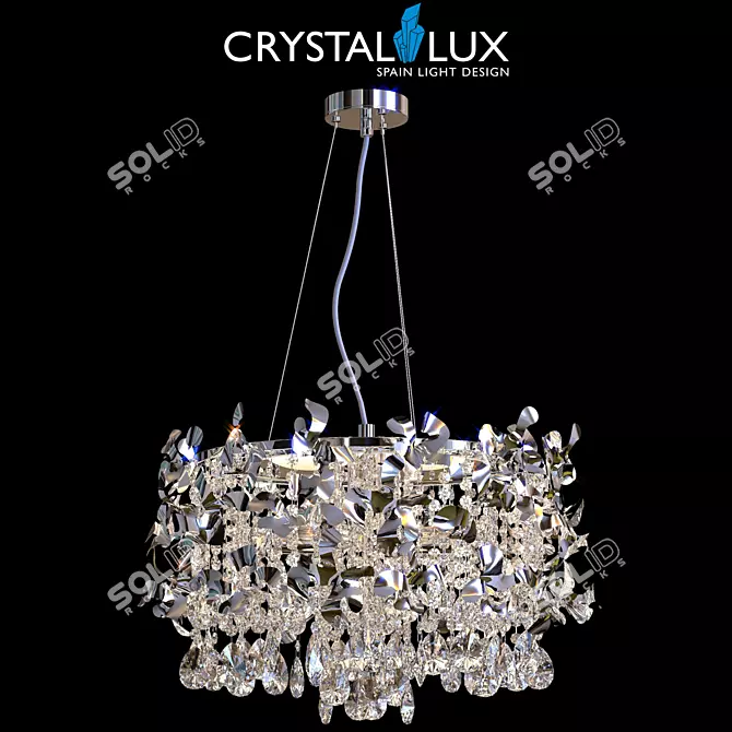 Romeo SP6 Chrome Pendant Light 3D model image 1