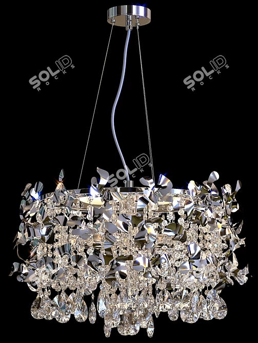 Romeo SP6 Chrome Pendant Light 3D model image 2