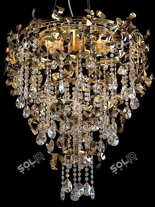 Romeo SP10 Gold D600 Chandelier 3D model image 2