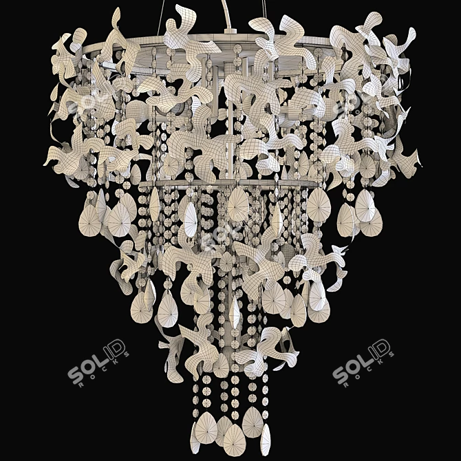 Romeo SP10 Gold D600 Chandelier 3D model image 3