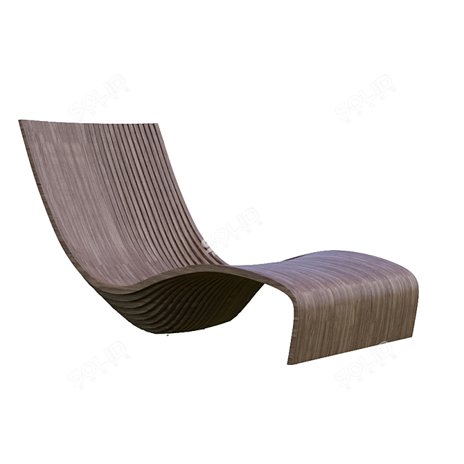 Piegatto Lolo: Stylish Outdoor Chair 3D model image 1