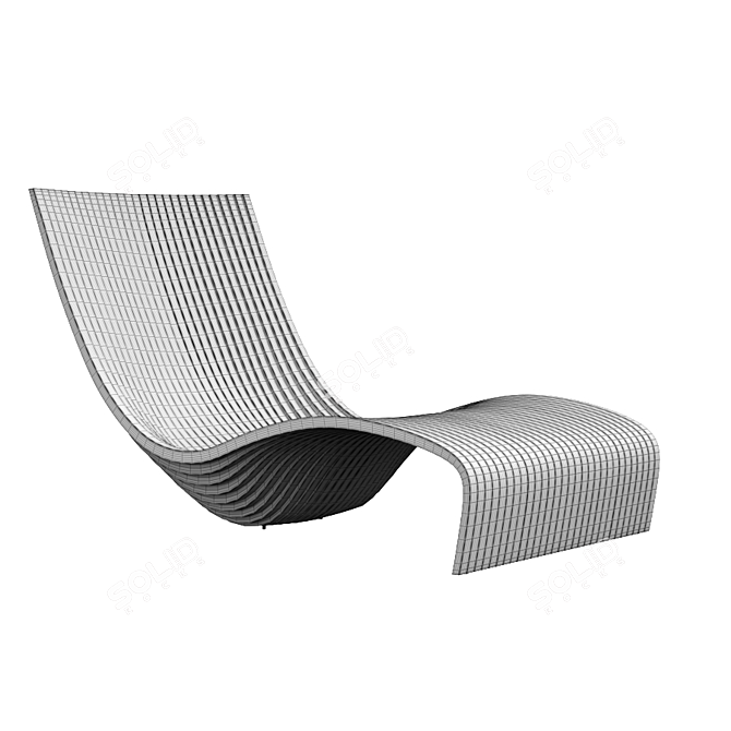 Piegatto Lolo: Stylish Outdoor Chair 3D model image 2