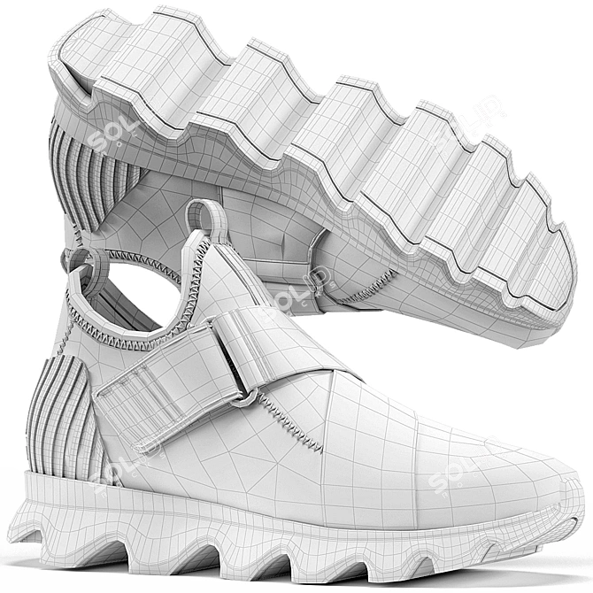 Sorel Kinetic Sneak: Stylish Dove 3D model image 3