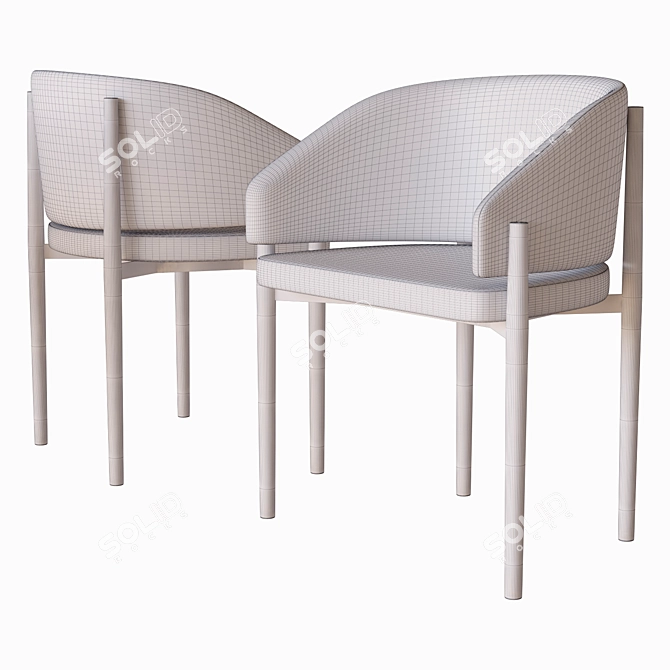 Modern Frank Chair: 3D Model 3D model image 3