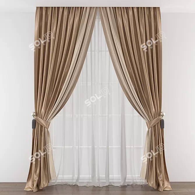 Versatile Curtain 430 3D model image 1