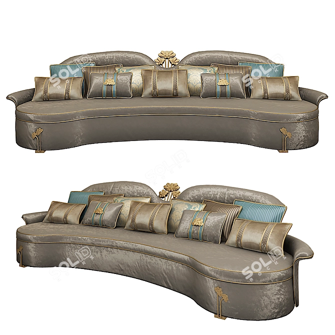 New Liberty Style Sofa 3D model image 1