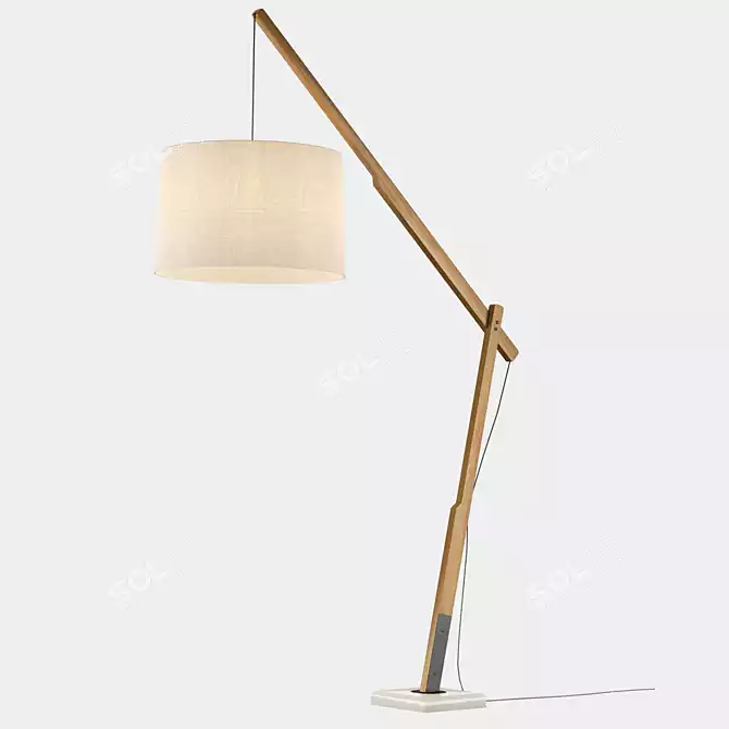 Sarsa Arteriors Home Floor Lamp 3D model image 1