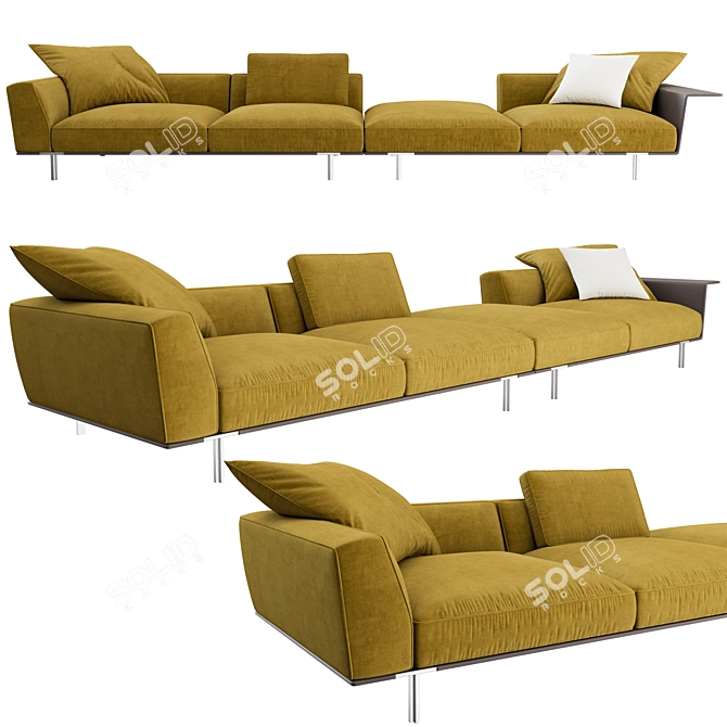 Modern Elegance: Gregor Sofa 3D model image 1