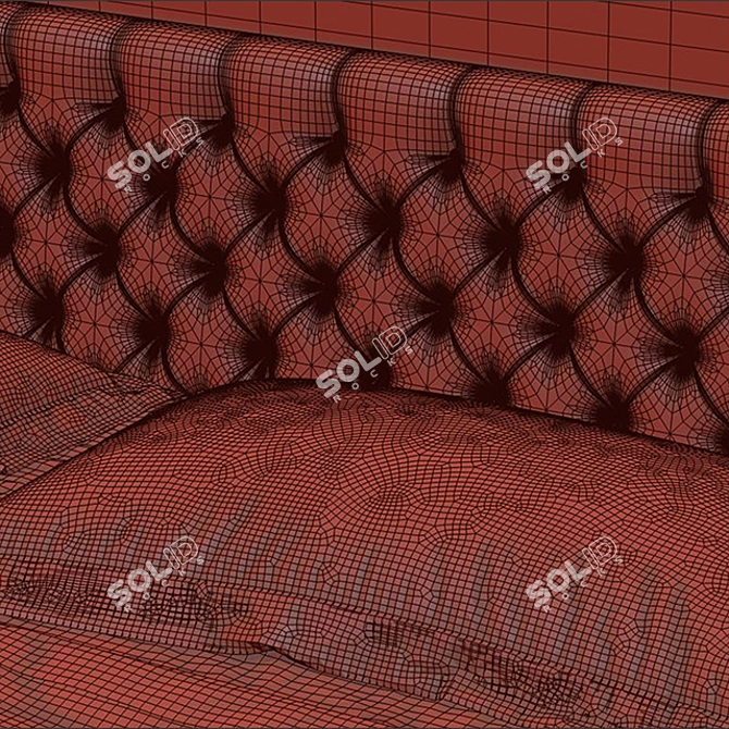 Sleek and Stylish LIPP King Bed 3D model image 3