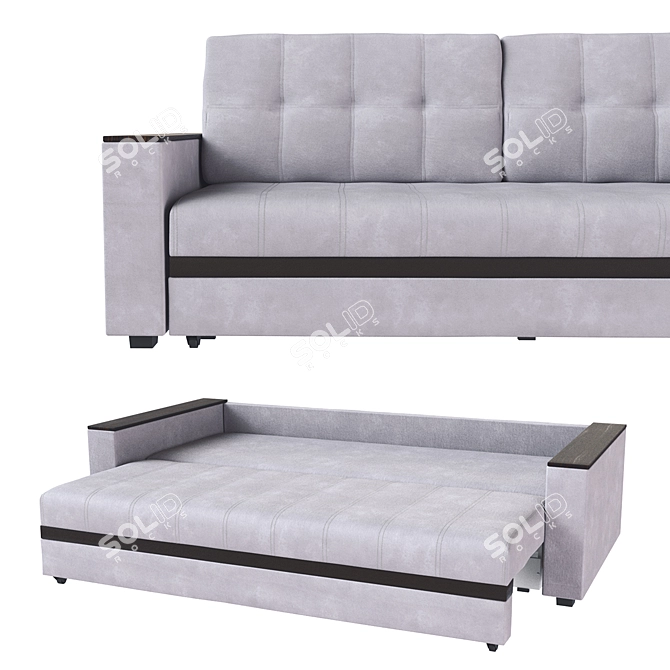 Luxurious Jonas Sofa - Contemporary Elegance for Your Home 3D model image 2