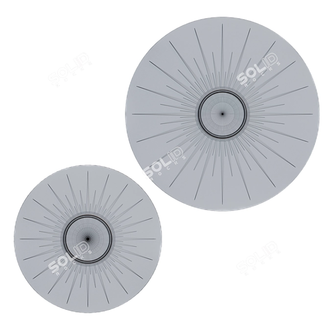 Contempo Starburst Mirror by Caracole 3D model image 3