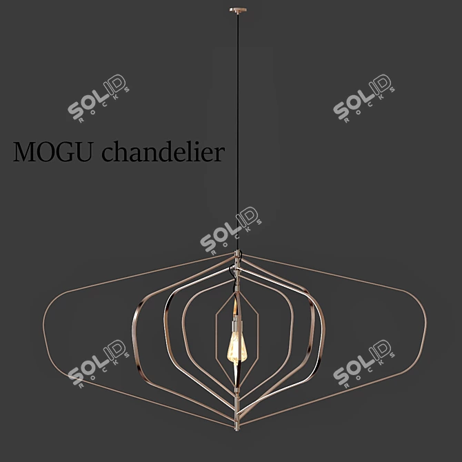 Mogu Pendant Light: 2013 V-Ray Render 3D model image 1