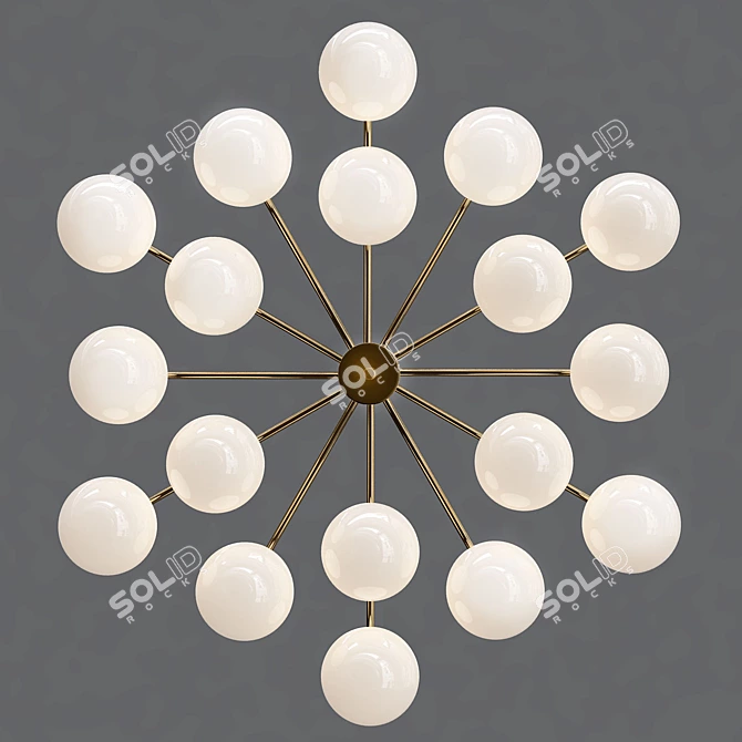 Contemporary World Globes Pendant Light 3D model image 1