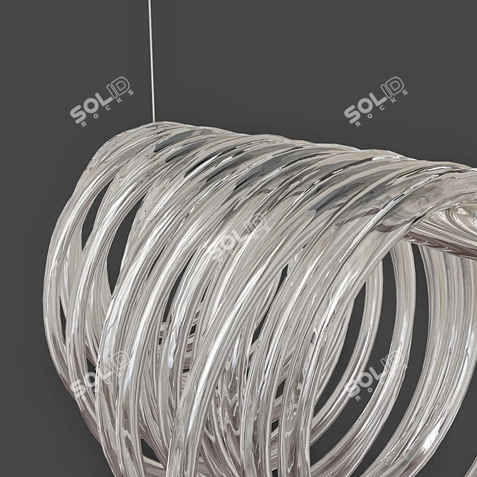 Ethereal Cloud Ceiling Lamp 3D model image 3
