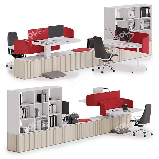 Herman Miller Locale: Modern Workspace Perfection 3D model image 1