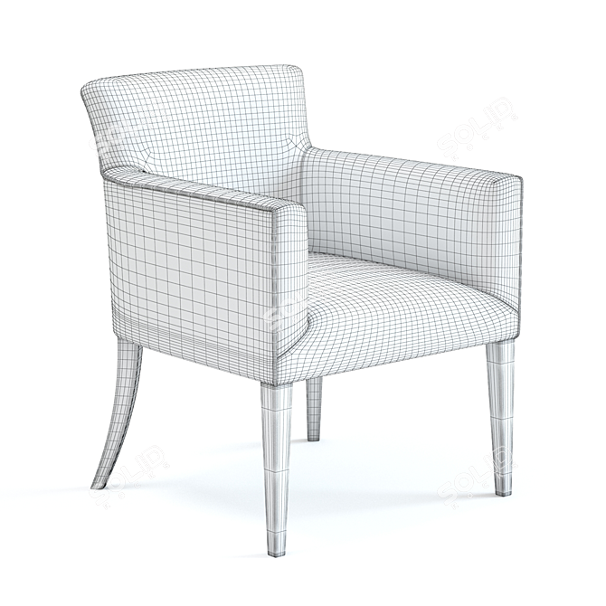 Siena Armchair: Stylish & Detailed 3D model image 2