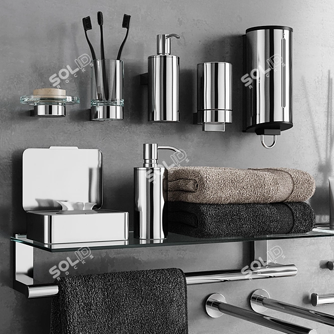 KEUCO PLAN: Stylish Bathroom Essentials 3D model image 2