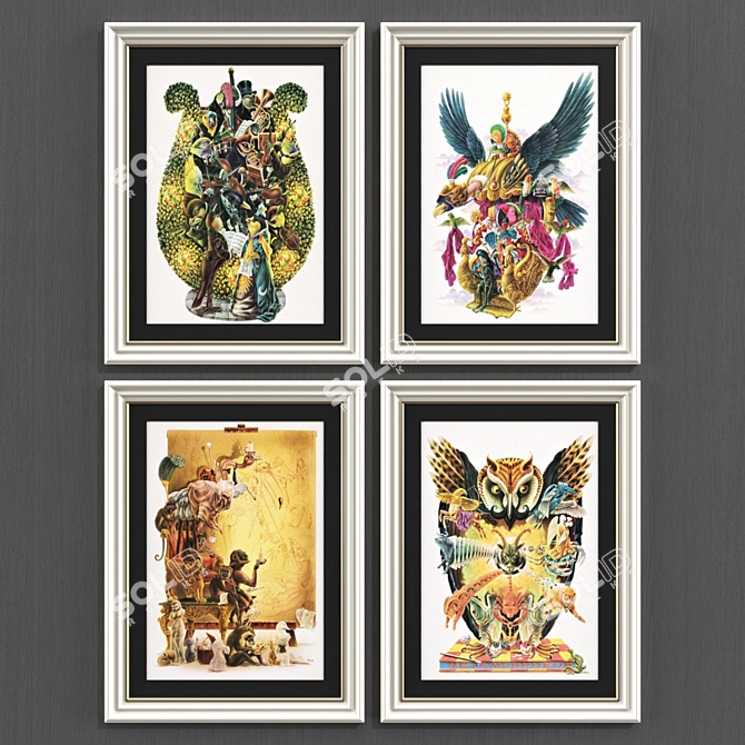 Modern Art Collection by Alan Aldridge 3D model image 1